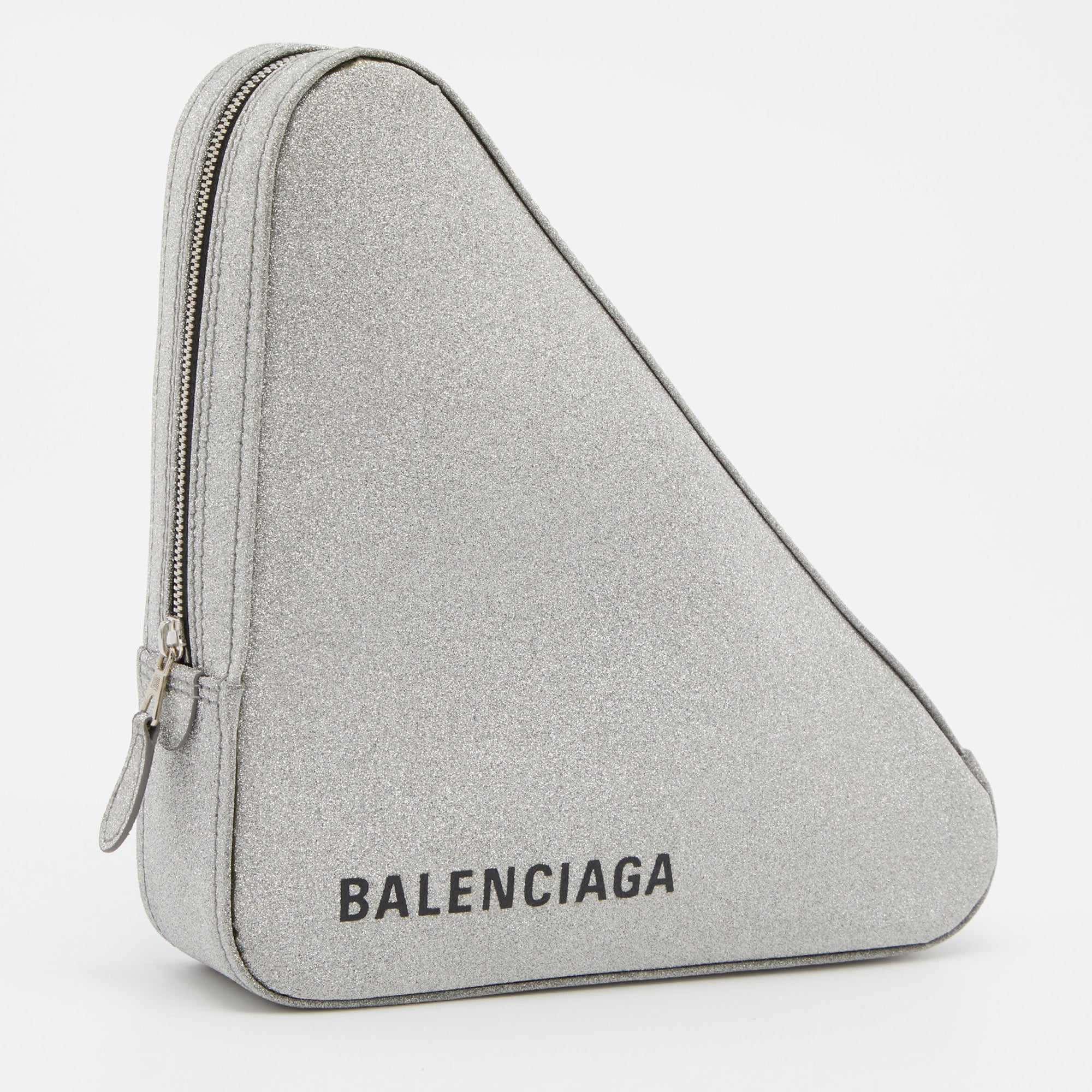 City Balenciaga Triangle Pouchette Bag in Blue Leather ref.872529 - Joli  Closet